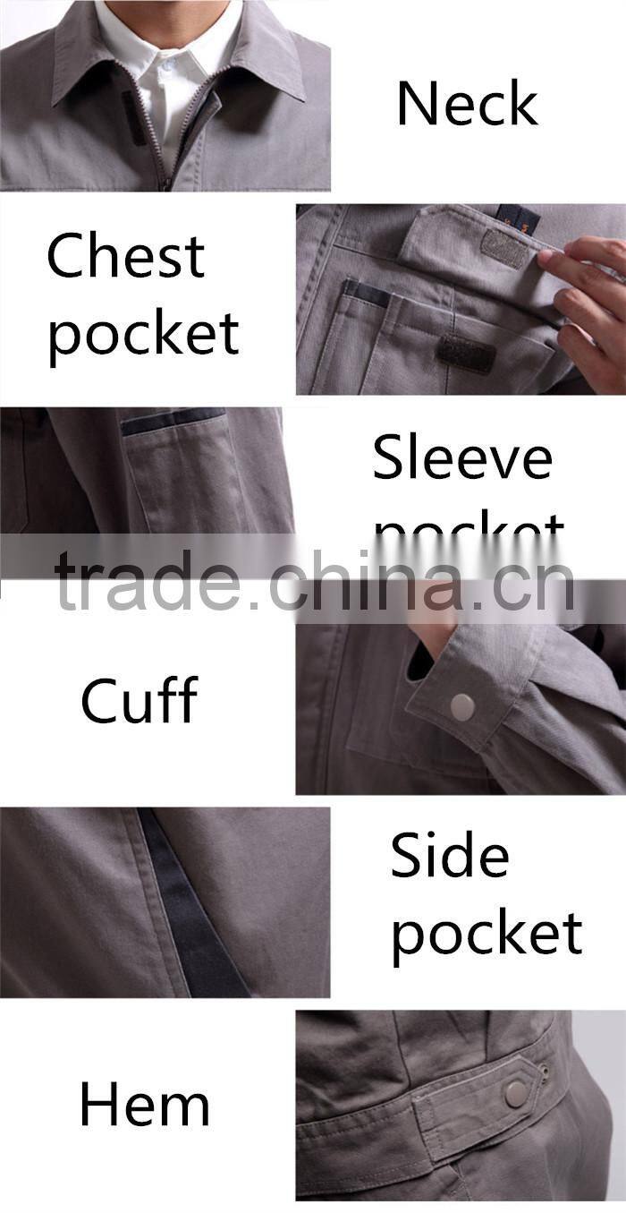 Custom Long Sleeve Cotton Welders Anti Static Coverall Work Suits Wholesale