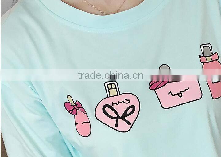 The new fashion joker 2017 short sleeve T-shirt girl