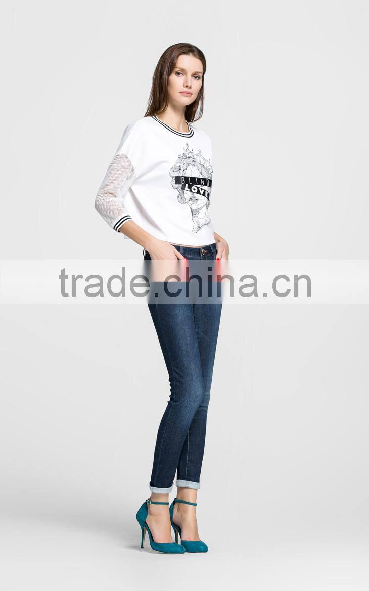 hot sell brand skinny ladies jeans wholesale price