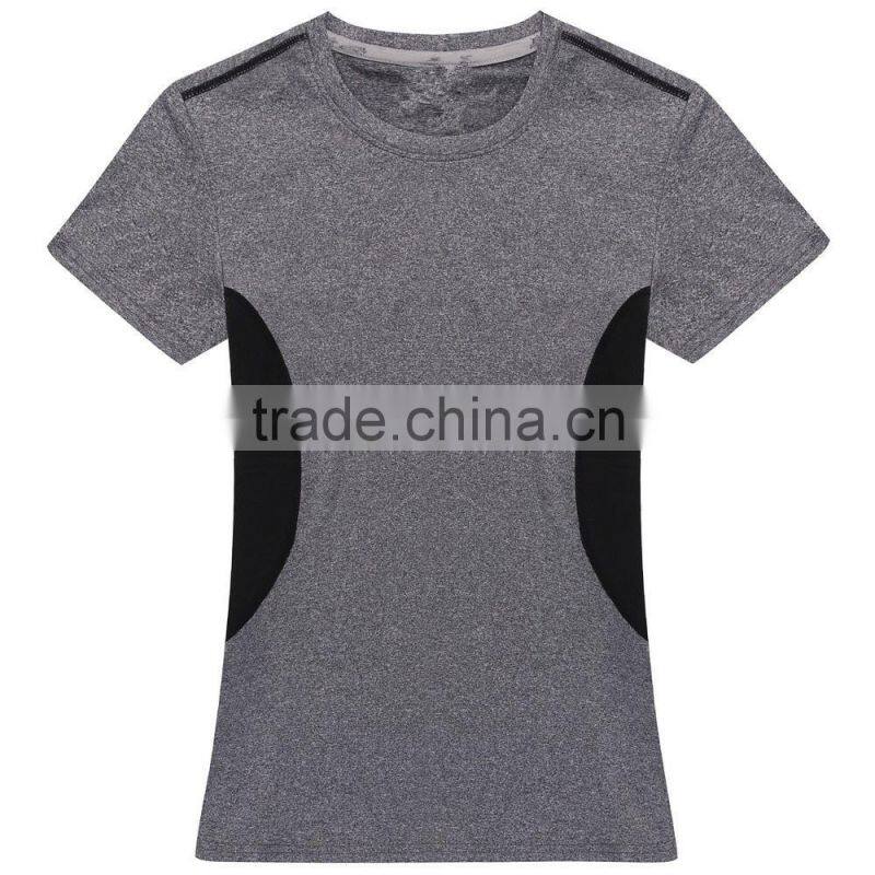 Custom quick dry comfortable gym t-shirt for women