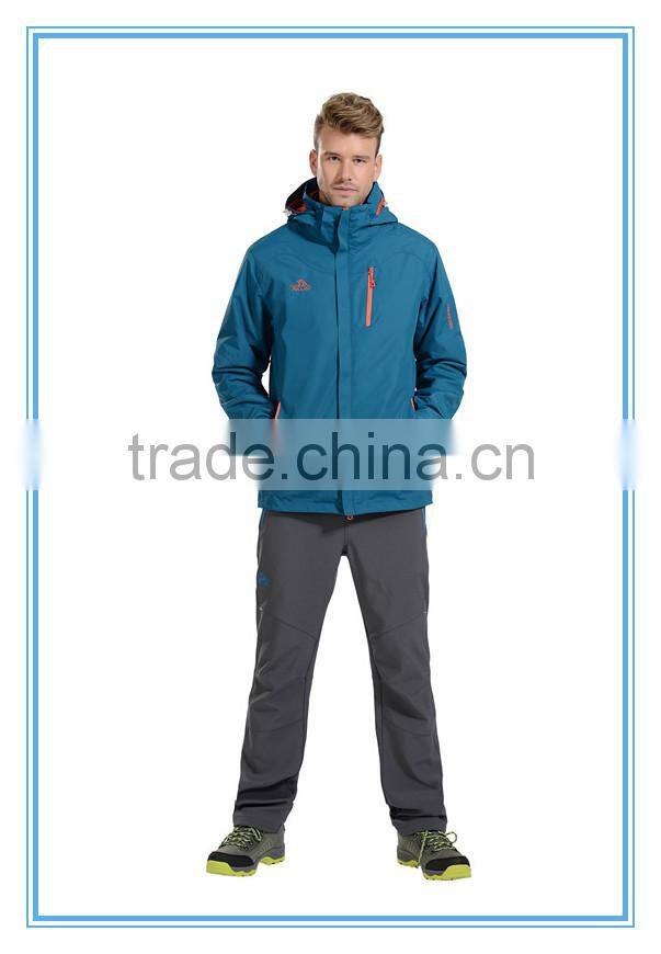 3 in 1 OEM/ODM Fashion Design Waterproof And Windproof Outdoor Jackets For Mens