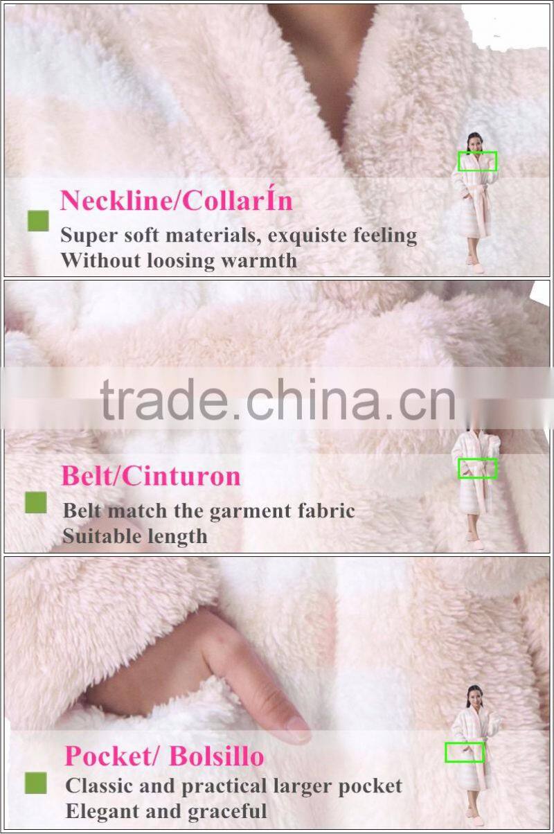 China Manufacturer flannel academy bathrobe gown