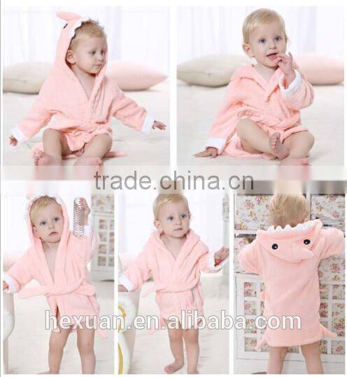 Fashion Designs Hooded Animal Modeling Baby Bathrobe Cartoon Baby Towel Character Kids Bath Robe Infant Beach Towels