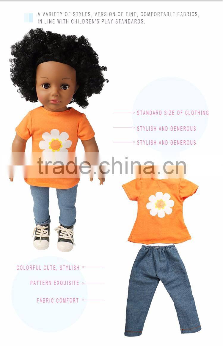 China supplier with high quality eco-friendly customized matching girl and doll clothes
