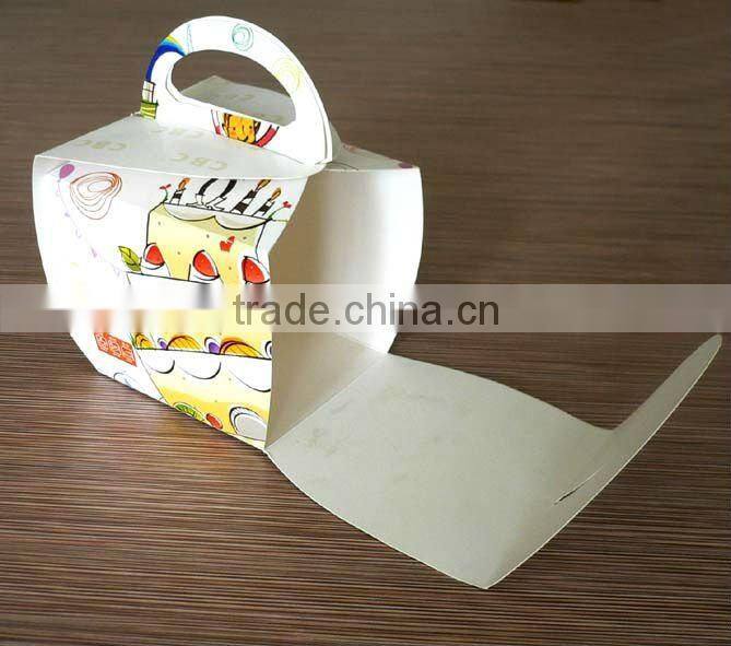 simple with handle paper cake box