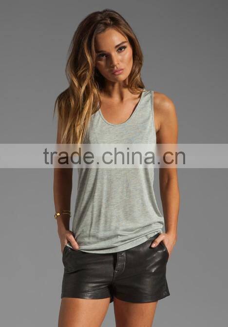 Loose Scoop Neck Basic Tank