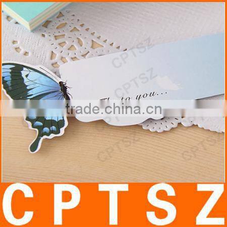Hot selling Colorful butterfly bookmark in paper material for easy reading