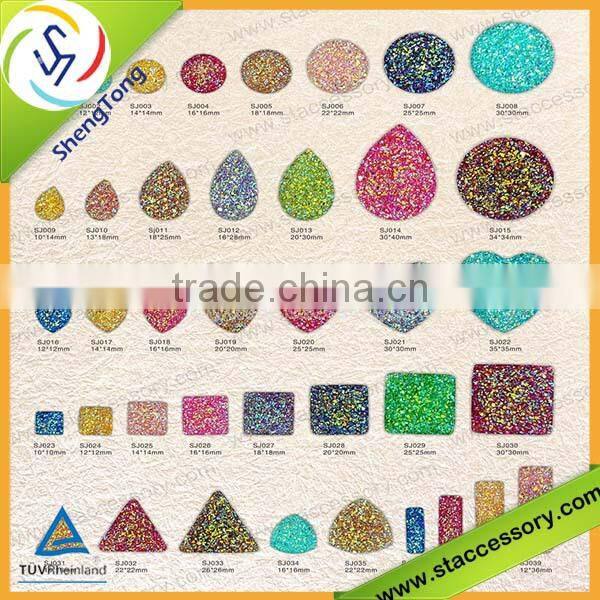 Hot sale wholesale resin glitter stone
