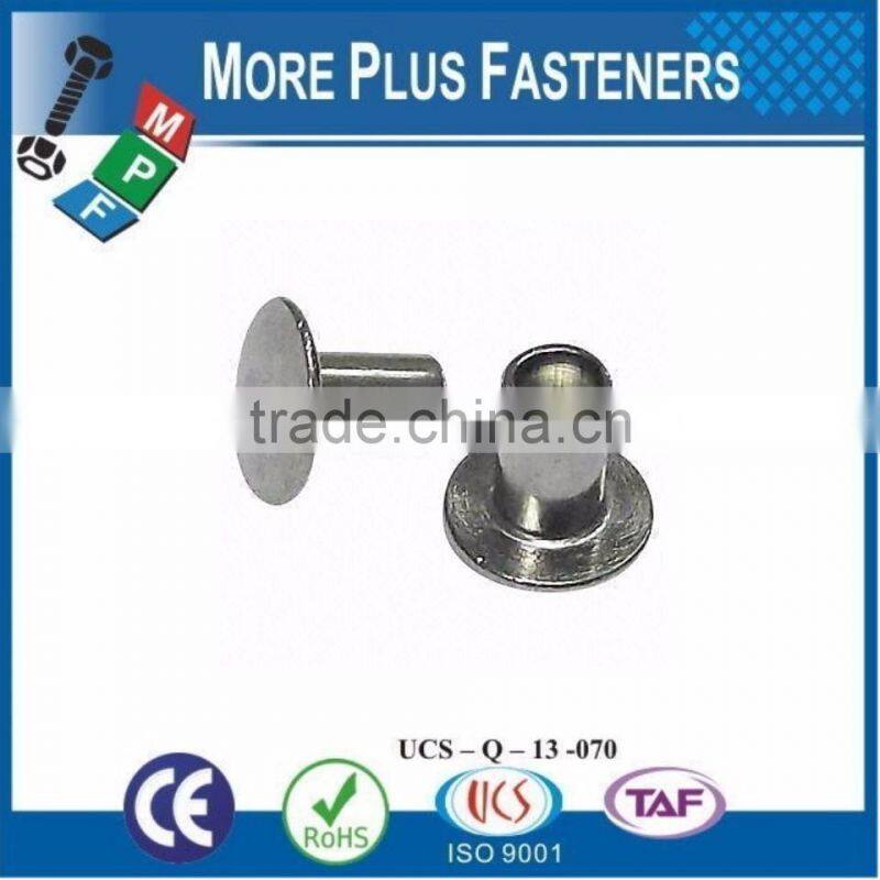 Made In Taiwan Stainless Steel Metric Tubular Eyelets Hollow Semi Hollow Rivet
