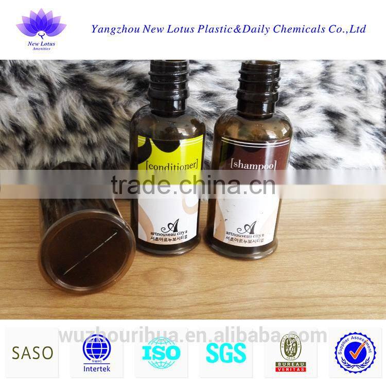 hotel amenity plastic hotel bottle export to korea