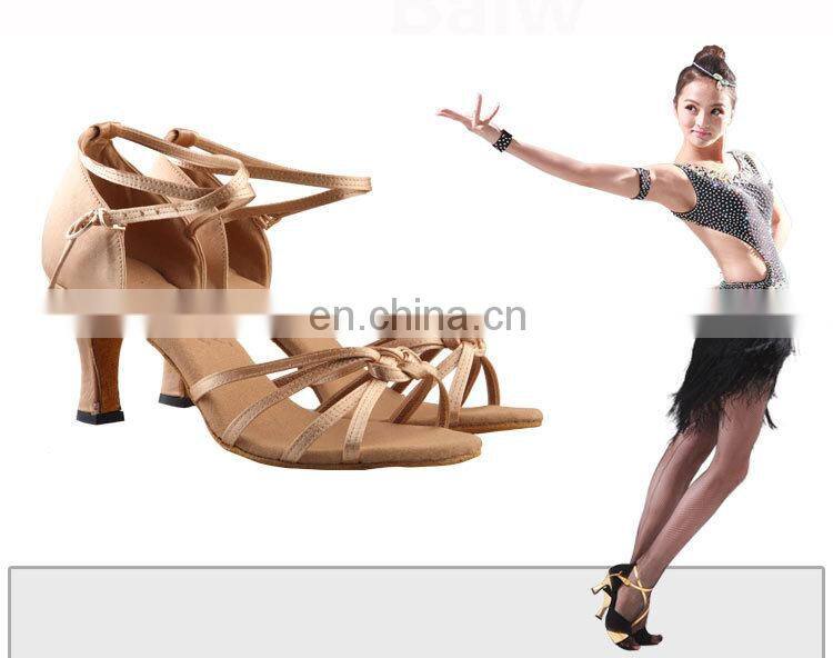 08B5L121 Ladies Ballroom Satin Latin Dance Shoes
