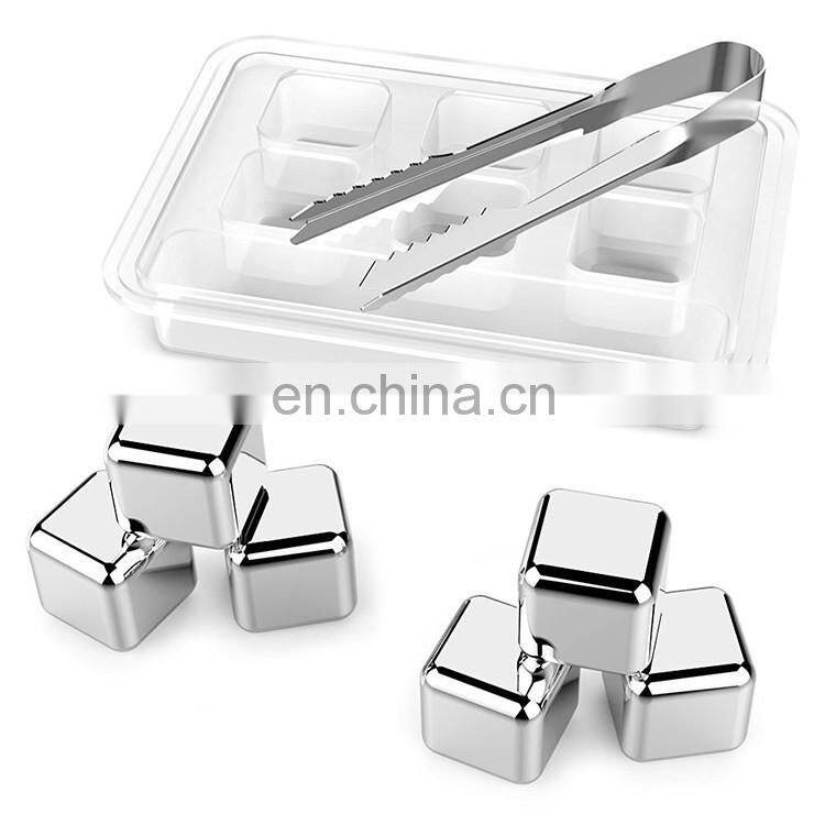 Wholesale FDA/LFGB square shape stainless steel ice cube