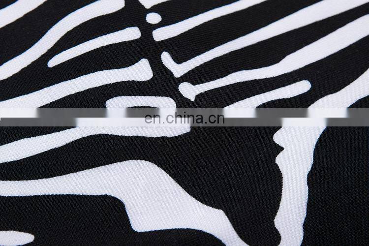 long sleeve leather ruck crop top and midi zebra-stripe pencil skirt bodycon bandage dress suit sexy evening dresses for women