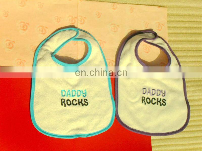 Cartoon animal print cotton baby bib soft eco-friendly baby apron custom made baby pinny