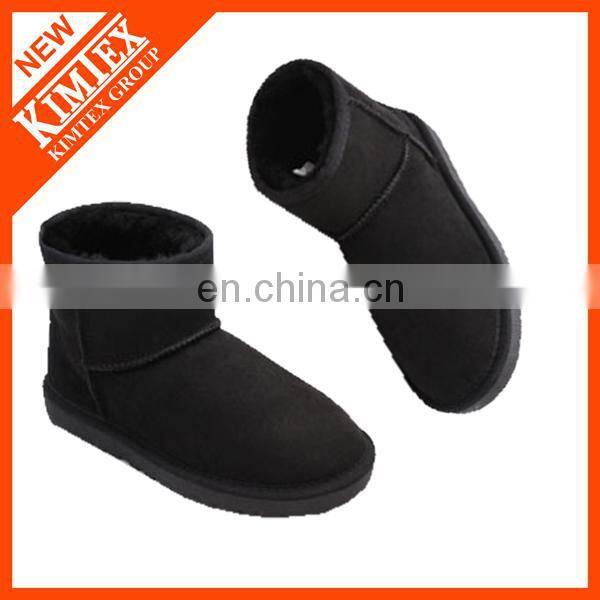 2014 classical ankle black winter wool snow boots