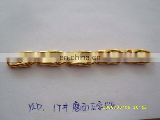 China factory wholesale decorative gold/silver chain with low price