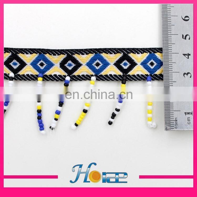 beaded tassel fringe trim hea195