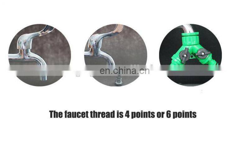 Three-way ball valve Water pipe quick connection Quick joint Garden joint Plastic three-fork quick-connect garden irrigation