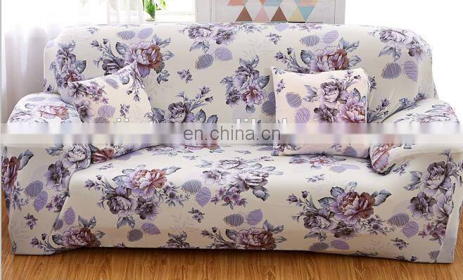 China Supplier cheap Beige Wave Elastic full Sofa Cover Printed Modern Sofa Cover