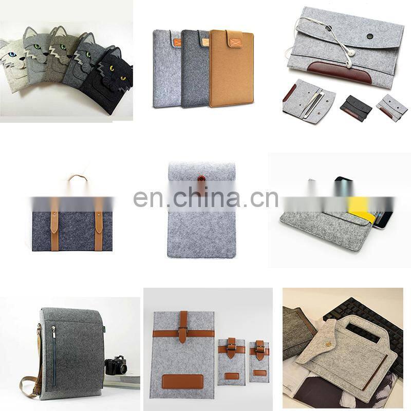 Multifunctional custom logo printing laptops bags envelope laptop felt notebook bag