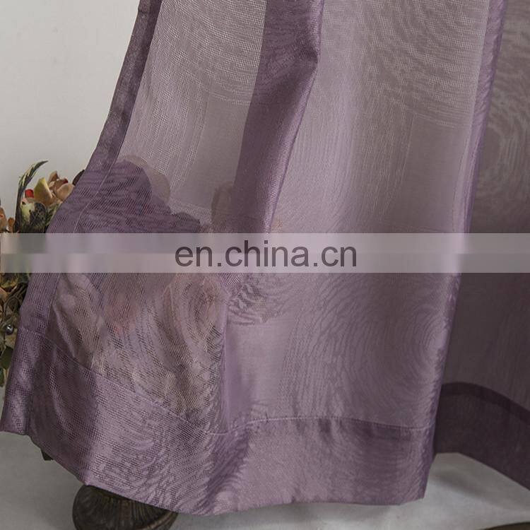 Hot style sheer curtains window curtain embroidered curtain drapes from China famous supplier