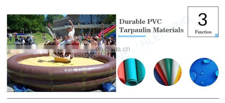 Outdoor Sport Games Mechanical Inflatable Rodeo Bull, Inflatable Bull Riding Machine