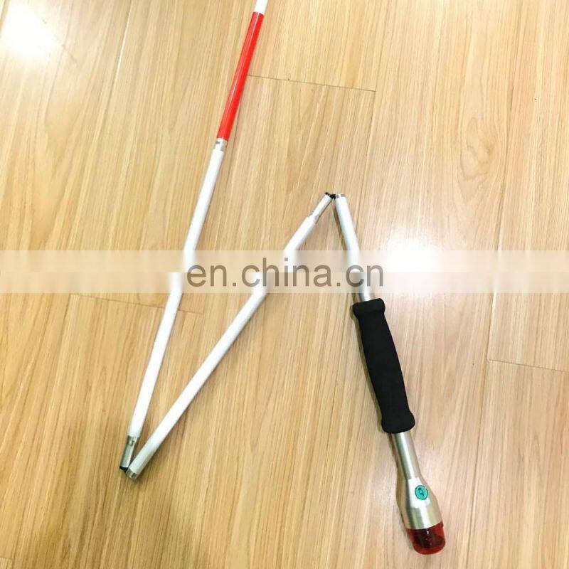 BME best quality Blind stick Aluminum Alloy Crutches for Blind People Blind cane Handicapped Folding Walking cane