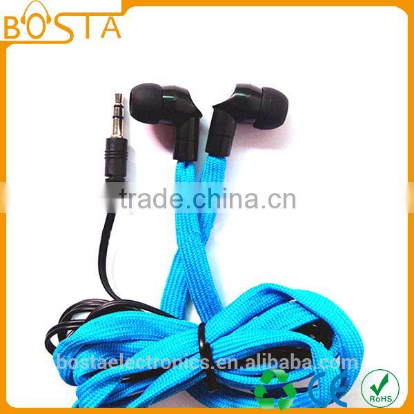 Shoestring best selling China wholesale fashion best design lanyard earphones
