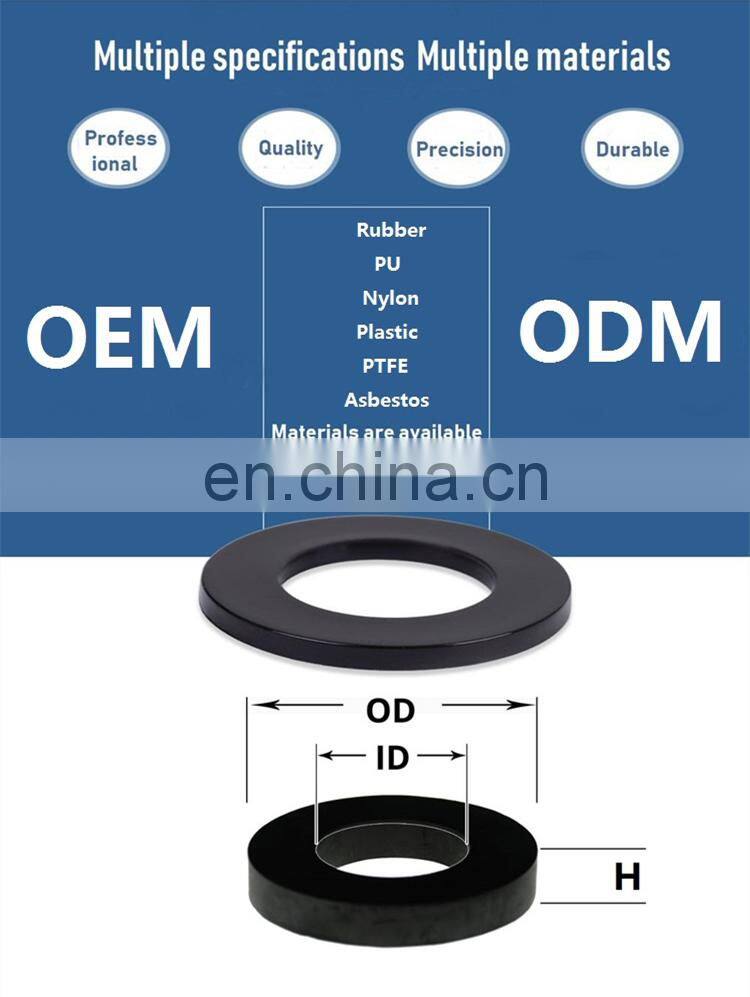 NBR FKM Cusrtom Rubber Gasket EPDM EPDM O Ring Washer Silicone Square O Ring Seal Flat Rubber Ring