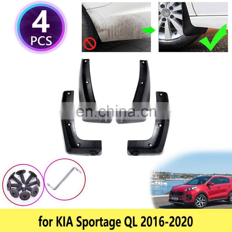 4PCS for KIA Sportage QL 2016 2017 2018 2019 2020 Mudguards Mudflaps Fender Mud Flap Splash Guards Car Rear Wheel Accessories