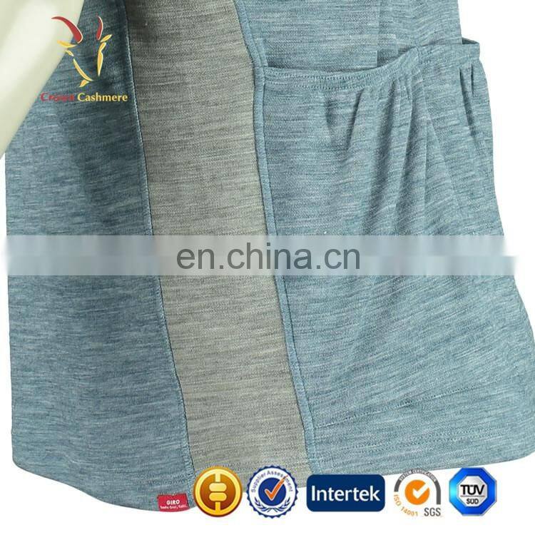 Mens polo shirts wool sweatershirt with pocket