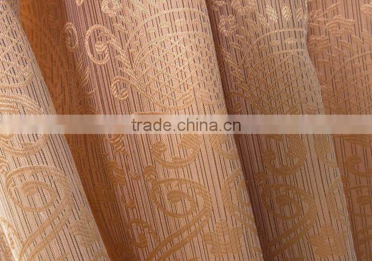 Blackout Coated Fiber Polyester Blended Window Cotton Curtain for living room