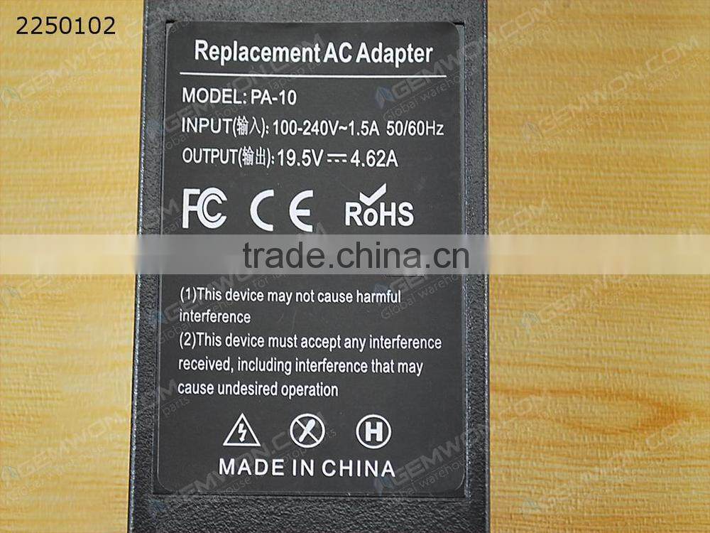 High Copy Laptop AC Power adapter for DELL 19.5V 4.62A 7.5*0.7*5.0mm 90W