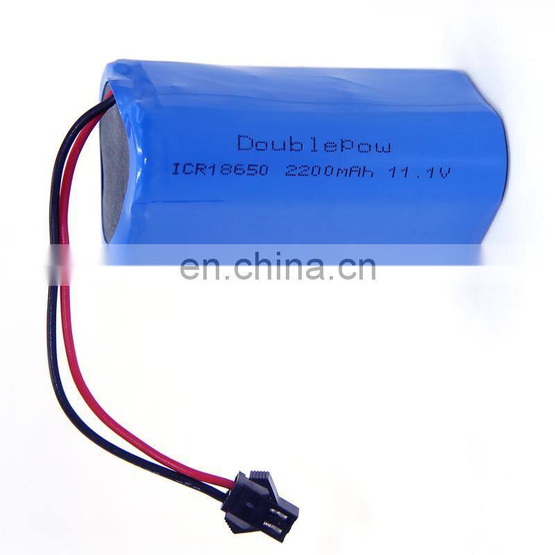 Factory price custom diy 2200mAh icr 18650 li-ion 11.1v battery pack lithium battery for Cash Mach