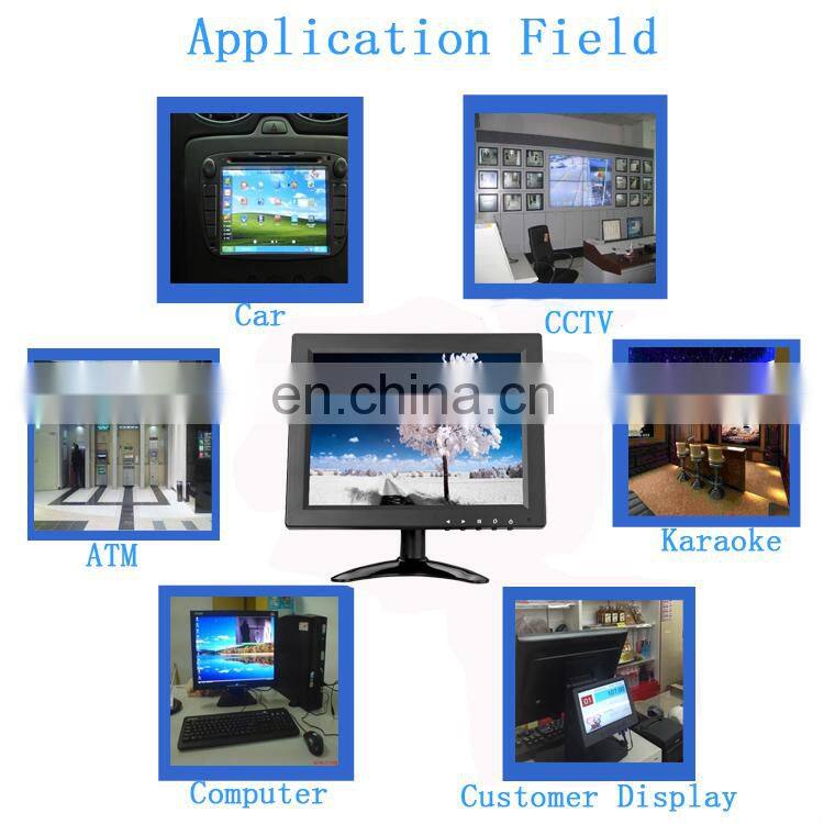 In stock 9.7 inch metal housing 1024x768 embedded TFT rackmount lcd monitor