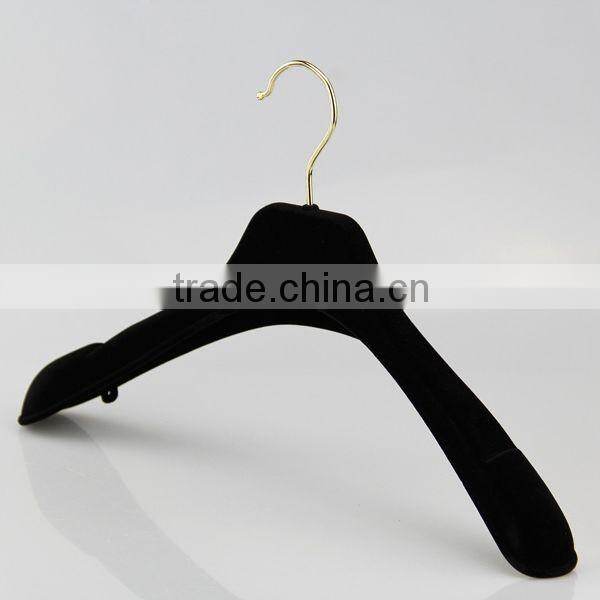 high end fashion velvet hanger with special shape for luxury clothes