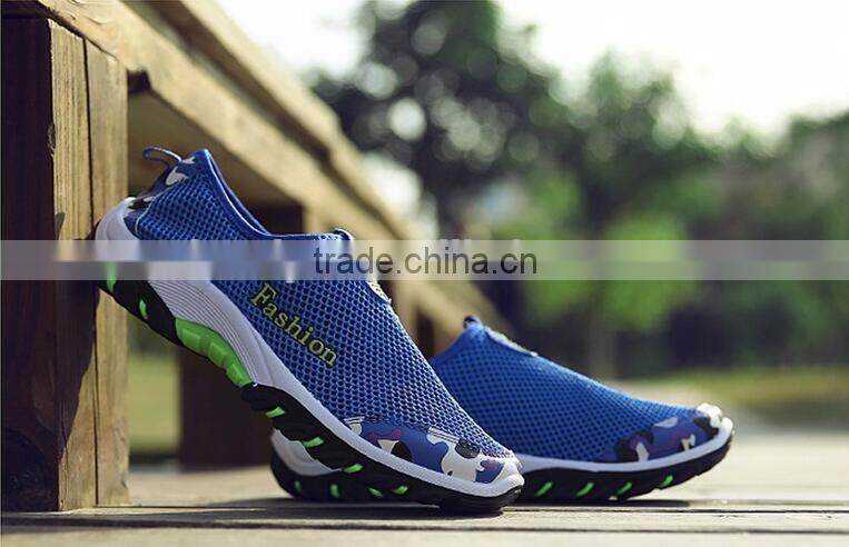 rubber sole comfortable breathable summer mesh women men beach shoes
