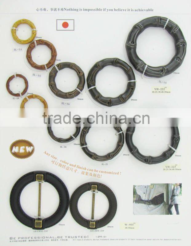 50mm rectangle shape customizable black plastic buckle