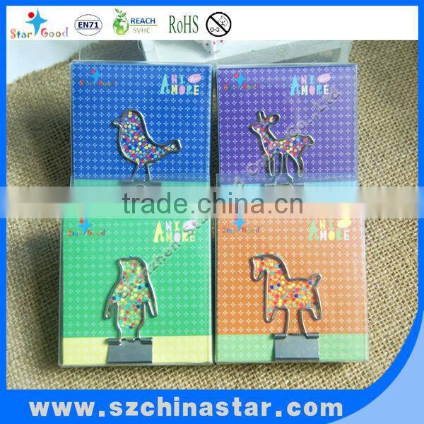 Promotional gifts customized shape PVC paper clip