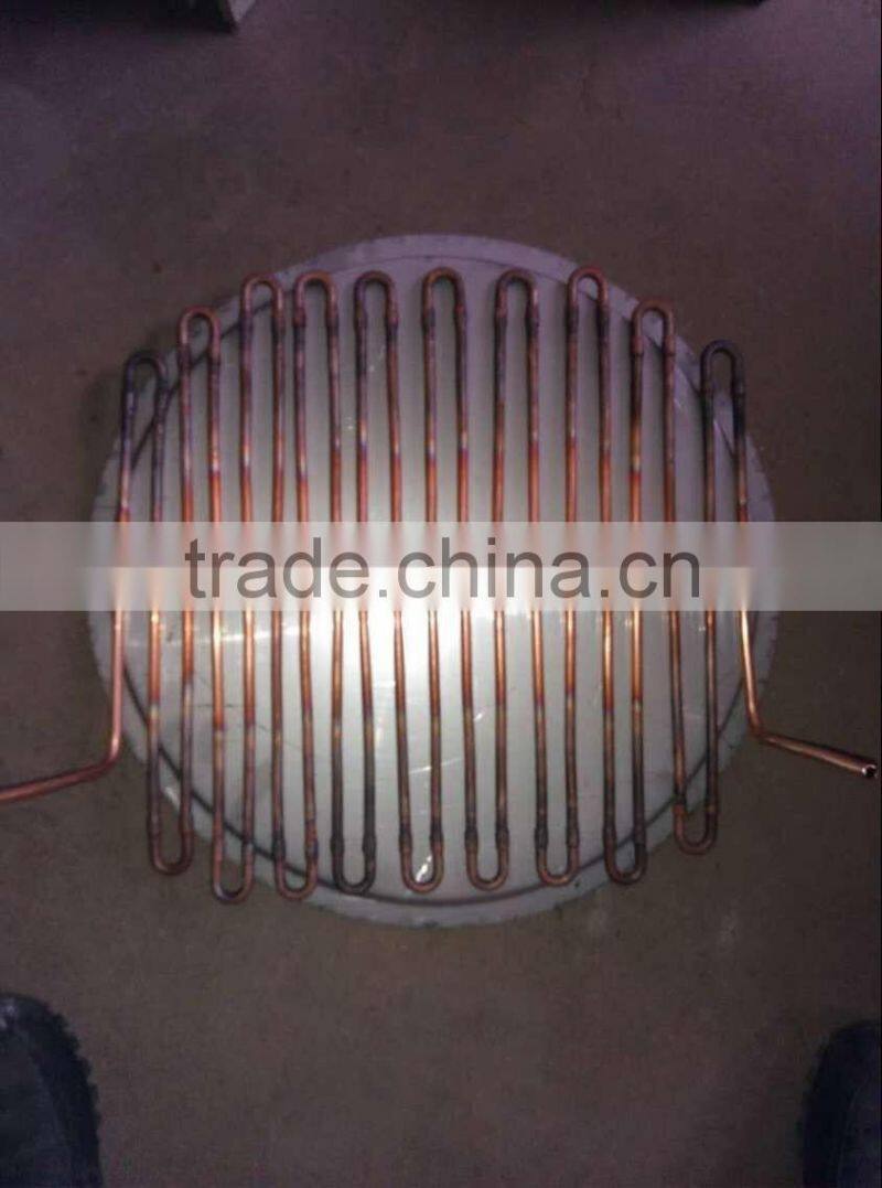 2016 hot sale thailand double flat round pan fried rolled ice cream machine for commercial