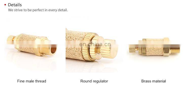 SNS PSB Series factory air brass silencer pneumatic muffler fitting silencers