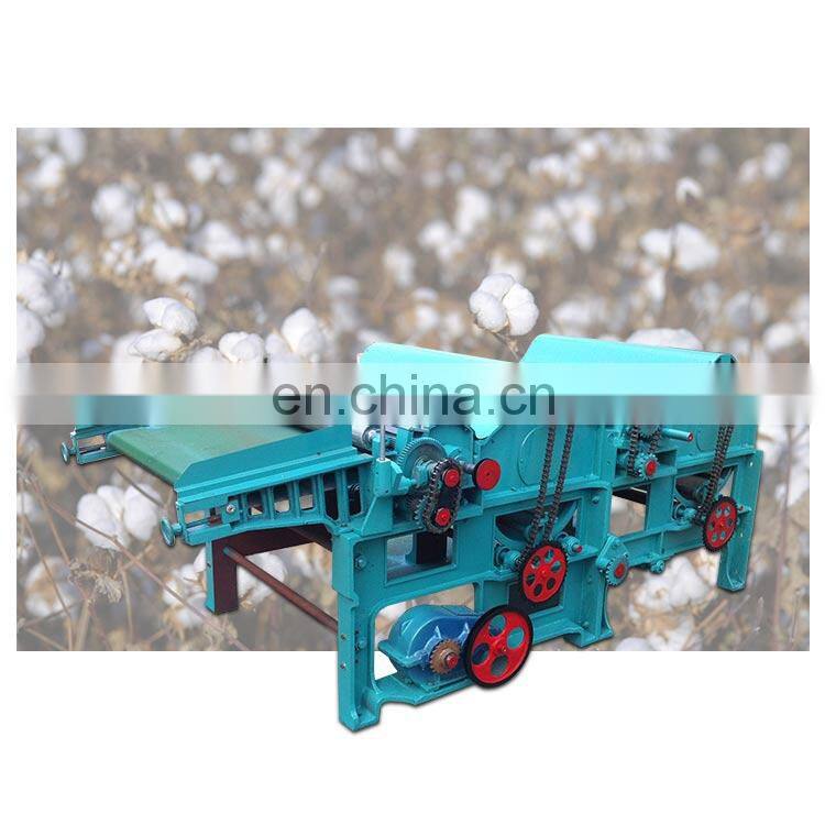 Contton fabric opener opening machine/ used waste textile cotton recycling machine/waste cloth recycling machine