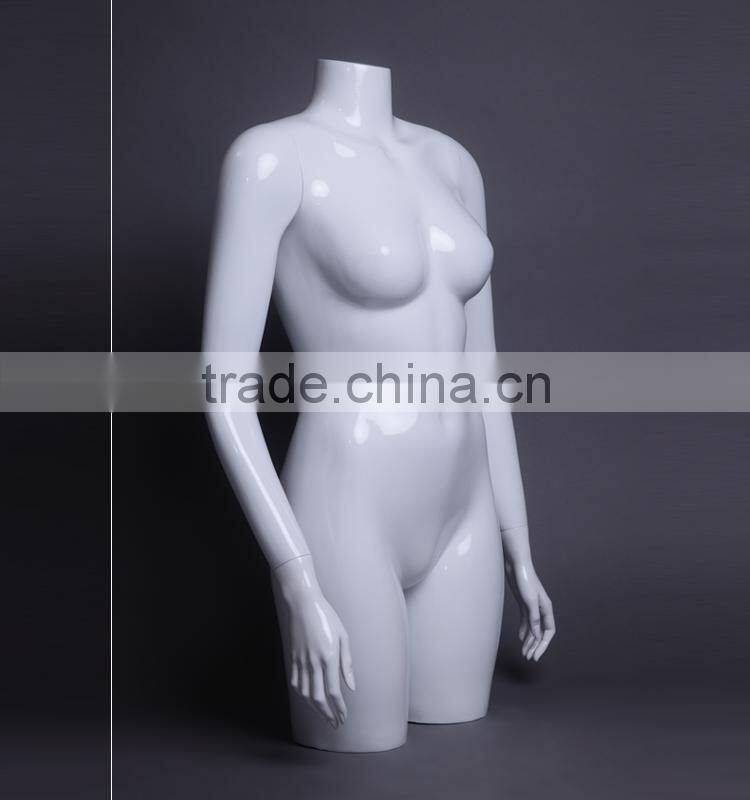 glossy female torso mannequin