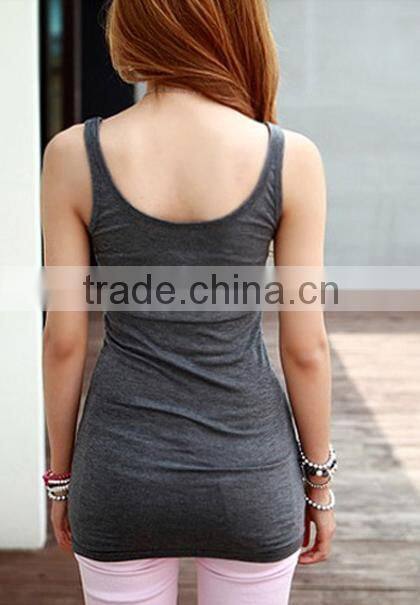 Sexy tank top Woman Clothes Designer Clothing Manufacturers In China / Tank Top U Neck Blank Vest Bulk Buy From China