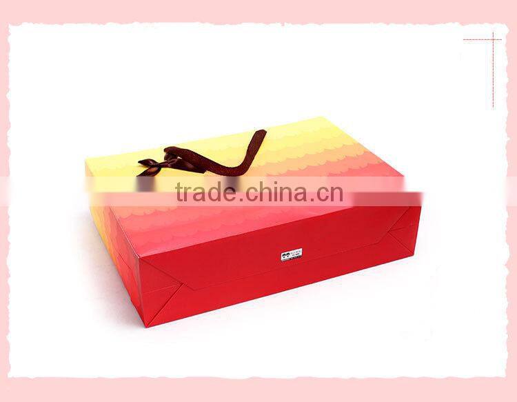 gradient color good quality custom paper gift bag