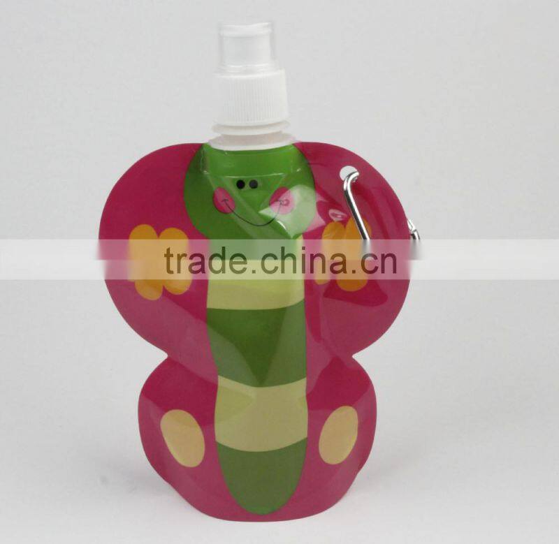 2015 Newly BPA Free foldable water bottles, Mlife manufactured colorful collapsible water bottles