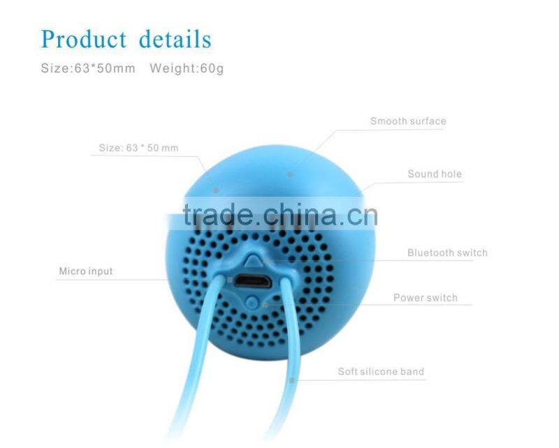 2016 factory sale 3W Mini portable LED wireles bluetooth Speaker