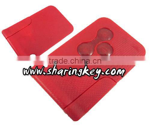 3 Button Remote Smart Card Red Colour for Renault Megana