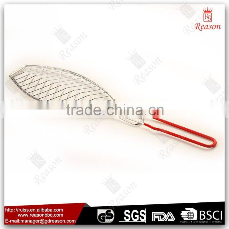 Factory Customized Colorful PVC Coated Barbecue Grill Tools For Fish