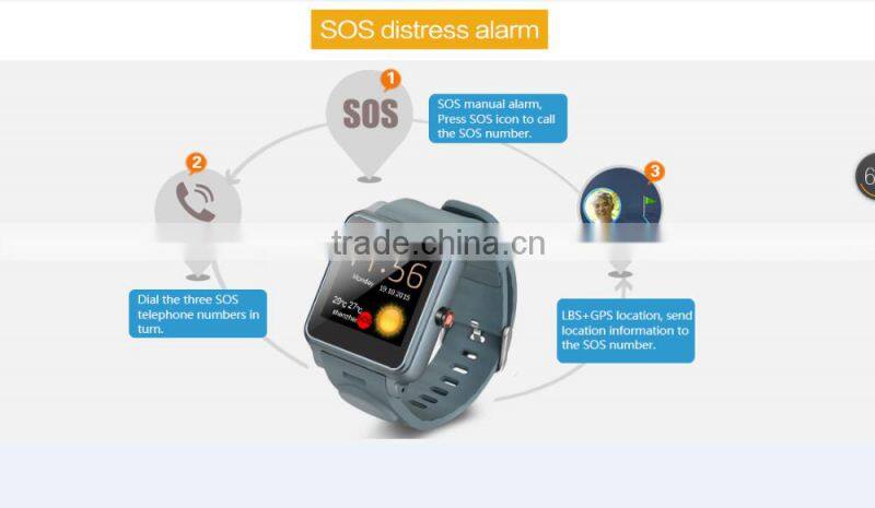2016 pw310 elderly watch with SOS panic button watch gps tracker fall detection watch, sos panic button watch gps tracker pw310